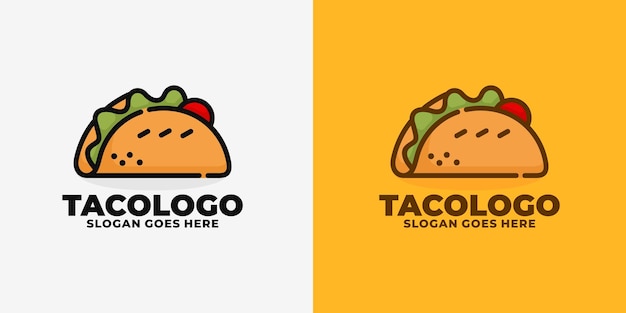 Taco-logo ontwerp vector