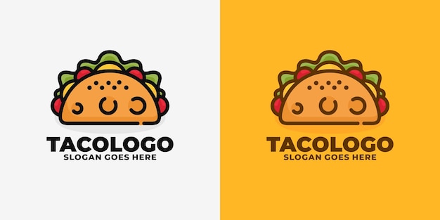 Taco-logo ontwerp vector