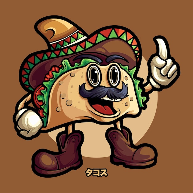 TACO MASCOT CARTOON 4