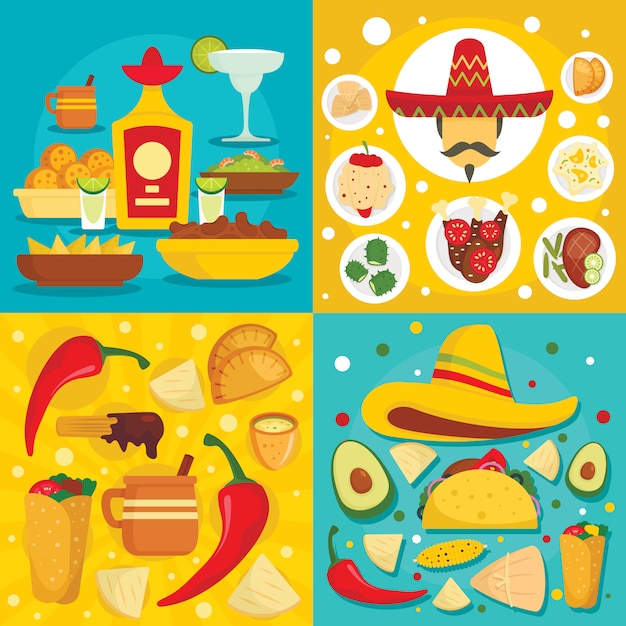 Taco mexican food backgrounds