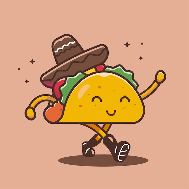 Vettore taco national taco day illustrazione grafica vettoriale