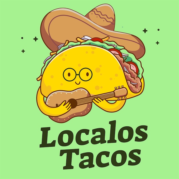 Taco national taco day illustrazione grafica vettoriale
