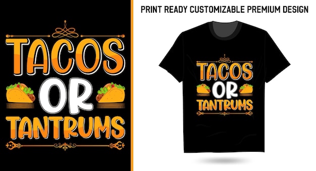 Taco's of driftbuien taco svg sublimatie typografie t shirt design