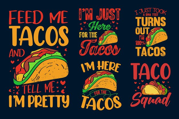 Taco's typografie citaten ontwerp