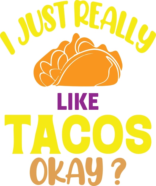 taco's typografie t-shirtontwerp