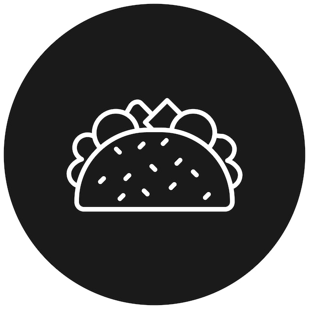 Taco vector icon Can be used for Food Delivery iconset