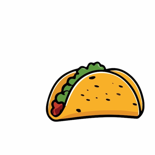 Vector tacos logo mexican food logo vector illustration