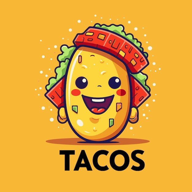 Tacos mascot tshirt vector illustration