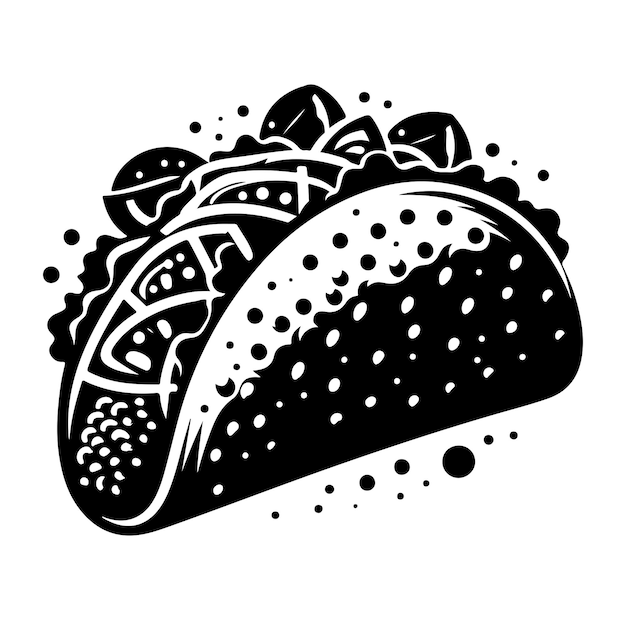 Tacos Mexicaanse fastfood vector illustratie