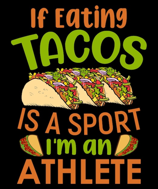 Vector tacos t-shirt design