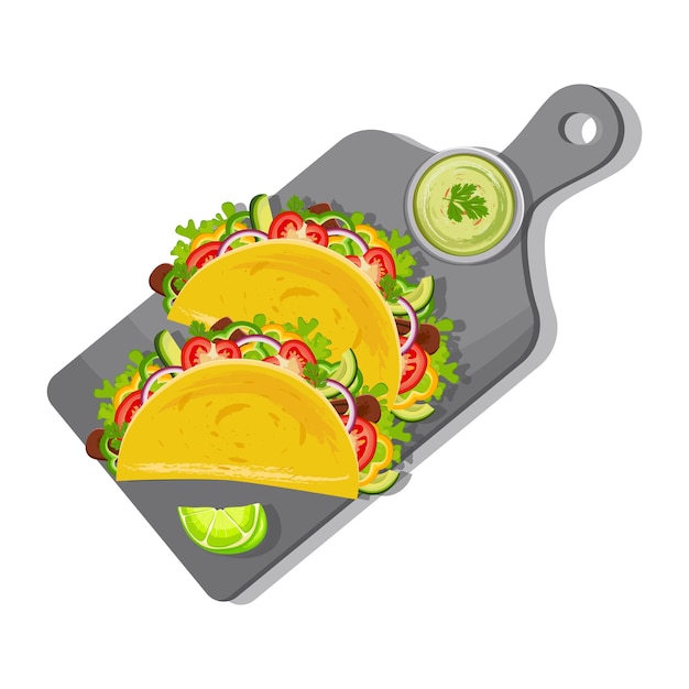 Tacos fast food messicano tradizionale cucina latinoamericana