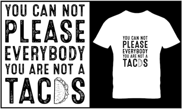 Tacos tshirt design vector graphic