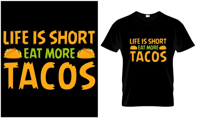 Tacos tshirt design vector graphic