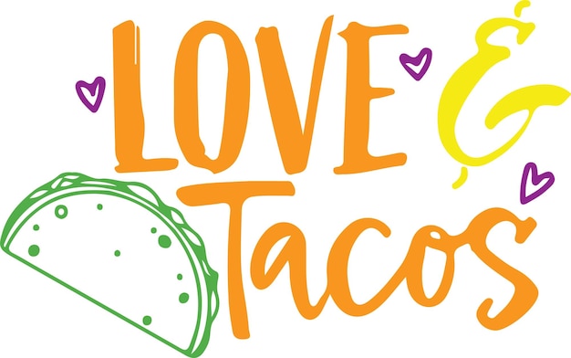 tacos typography t shirt design