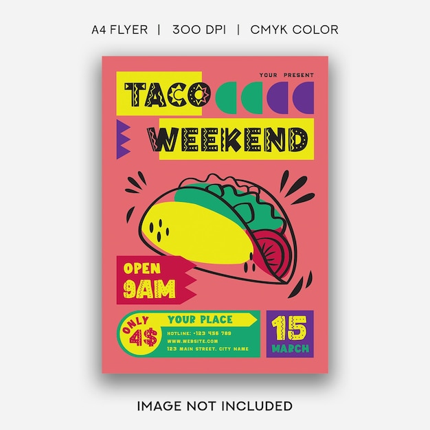 Tacos Weekend Flyer