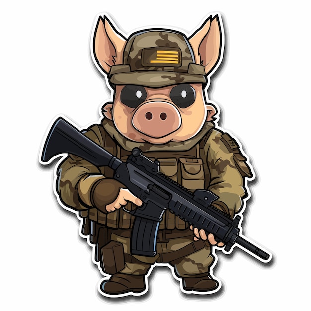 Vector tactical pig with gun