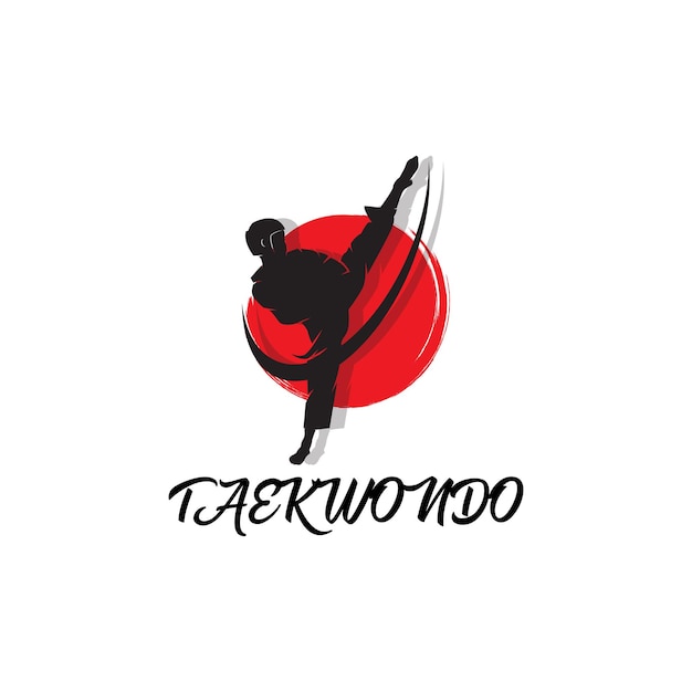 Taekwondo logo template Martial arts badge