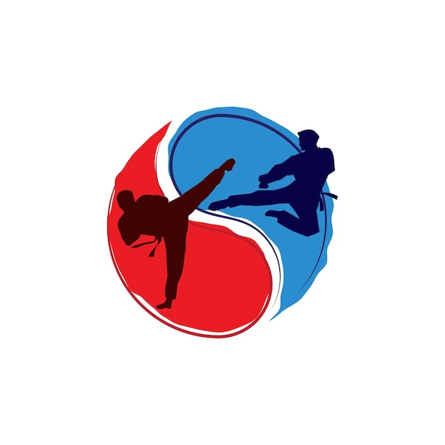 Vector taekwondo vector icon design
