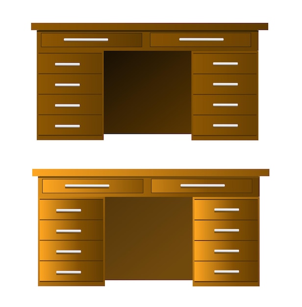 Vector tafel in enige kleurvariatie