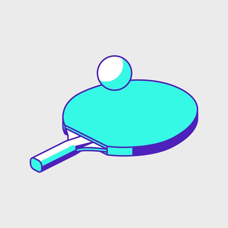 Tafeltennis isometrische vectorillustratie