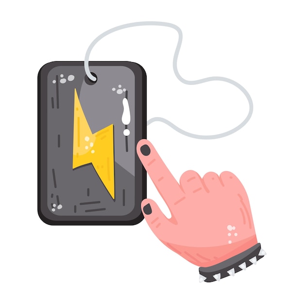 A tag label flat sticker icon