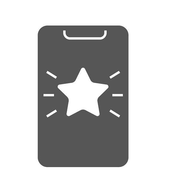 Vector tag with star icon