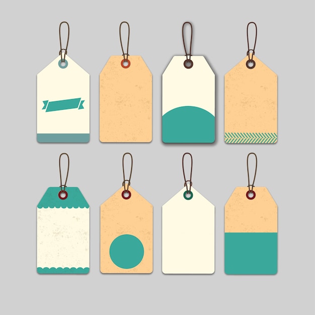 tags labels card with blank space