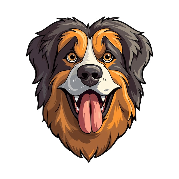 Taigan Kyrgyz Taighany Dog Breed Cartoon Kawaii Character Animal Pet Isolated Sticker Illustration