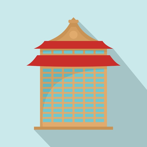 Taipei building icon Flat illustration of Taipei building vector icon for web design