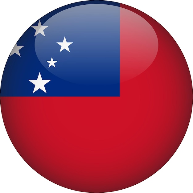 Taiwan 3D Rounded Flag Button