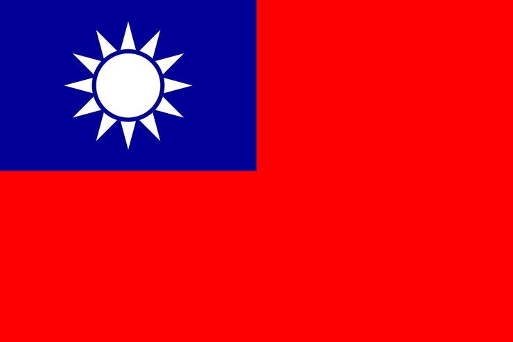 Vector taiwan flag simple illustration for independence day or election