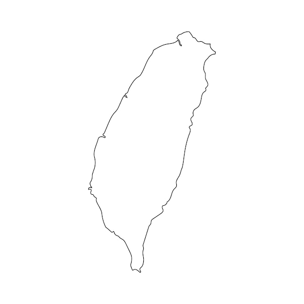 Taiwan kaart pictogram vector illustratie ontwerp
