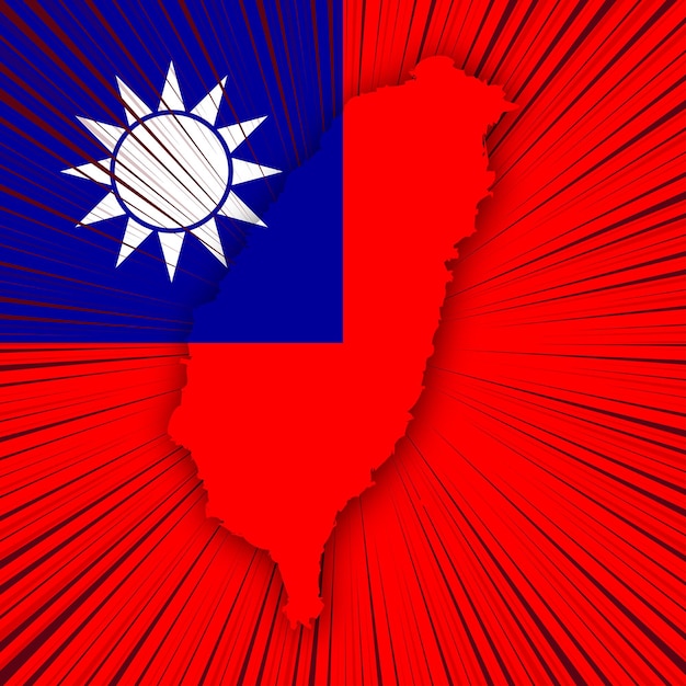 Taiwan National Day Map Design