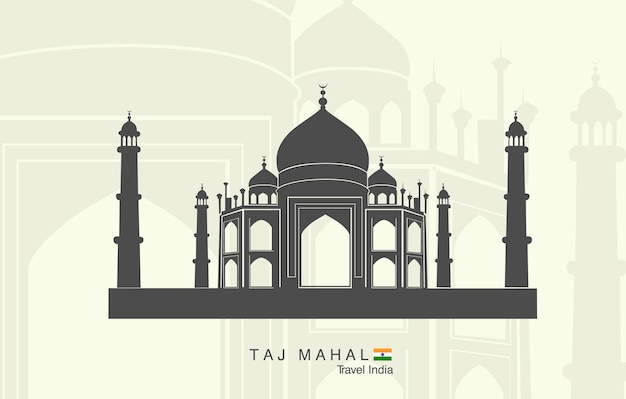 Taj mahal in india.