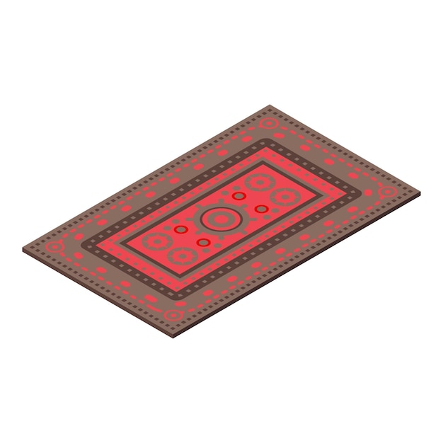 Vector tajikistan carpet icon isometric vector travel popular capital country