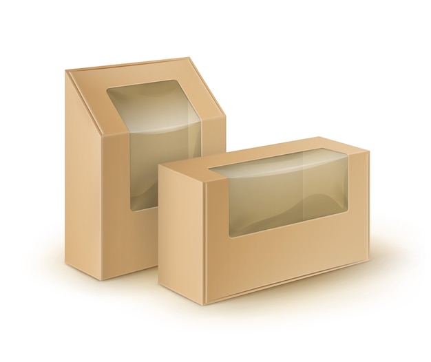 Take away box concept illustration