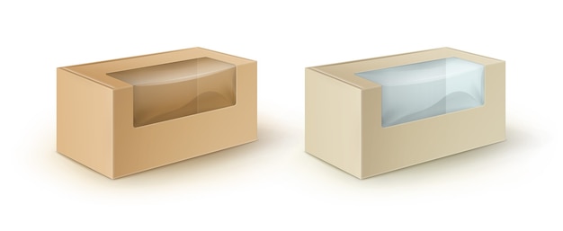 Take away box concept illustration