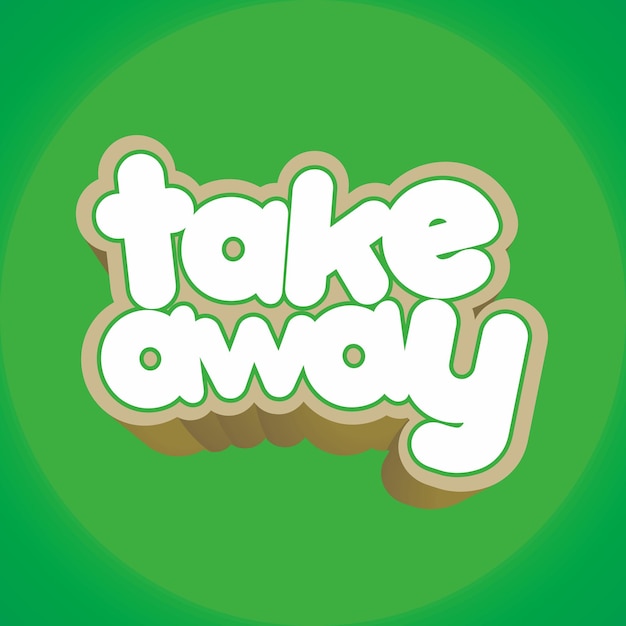 Take Away Logo Icon Sign Spot