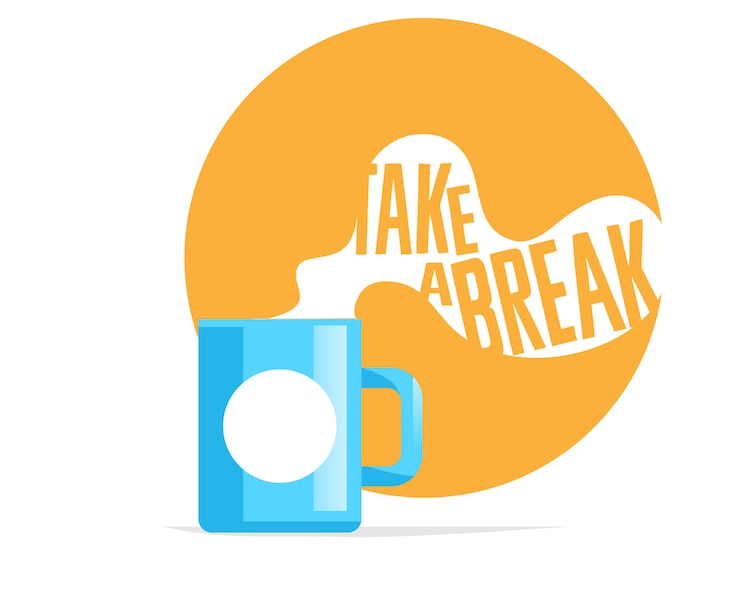 वेक्टर take a break