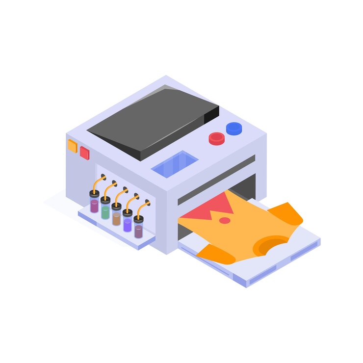 Vector take a look at this amazing icon of shirt printer in modern style