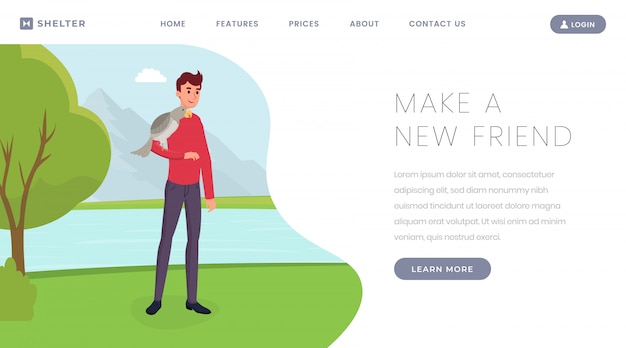 Taking abandoned animals landing page