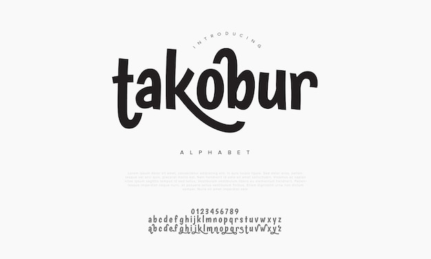 Takobur premium luxury arabic alphabet letters and numbers elegant islamic typography ramadan