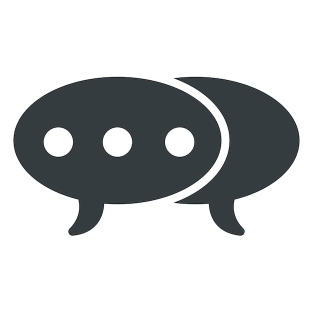 Talk bubble speech icon vector on trendy design