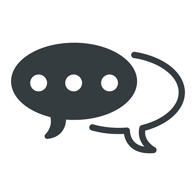 Talk bubble speech icon vector on trendy design