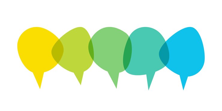 Talk Chat bubbles Transparent conversation clouds