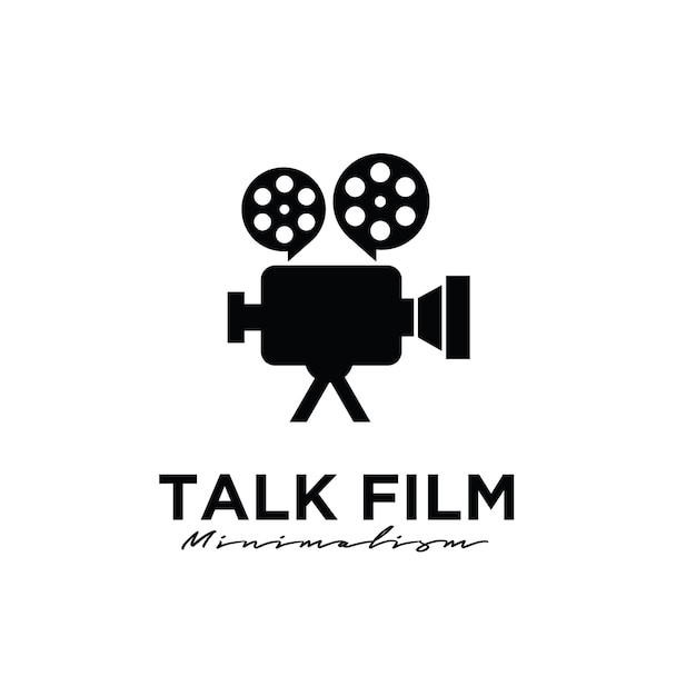 Talk film studio production logo ontwerp