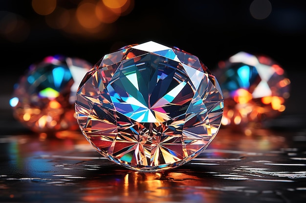 Vector talrijke glinsterende en kleurrijke diamanten tonen luxe en rijkdom geïsoleerd op een zwarte