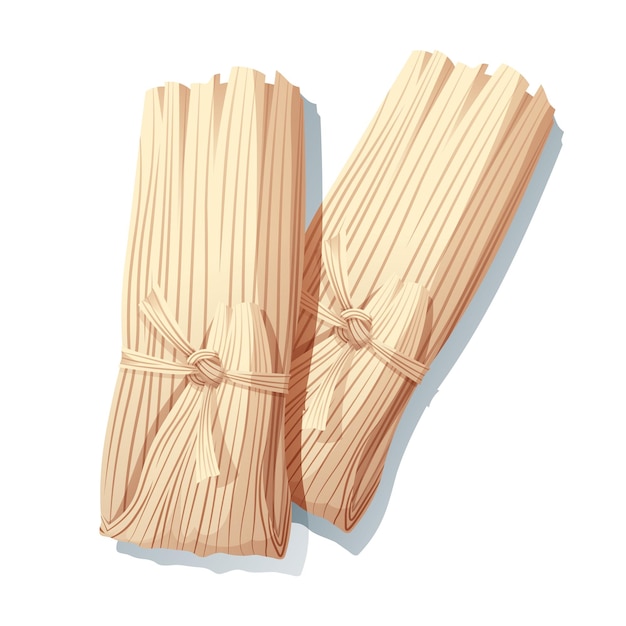 Tamales on an isolated background traditional mexican food delicious food vector illustration