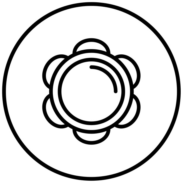 Tambourine vector illustratie