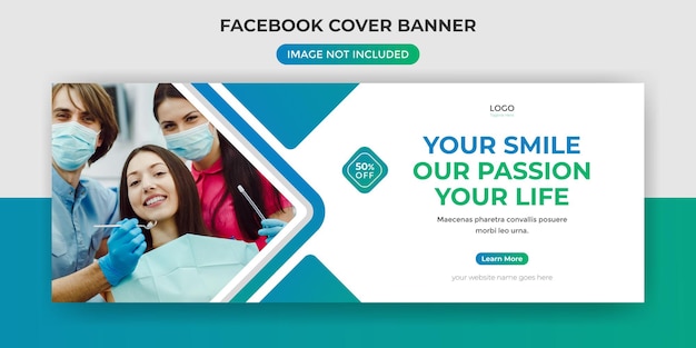 Tandarts facebook cover banner template